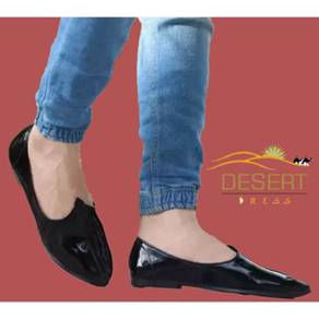 Step n Style Men's Black Glitter Sherwani Shoes