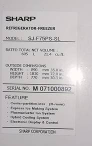 Peti Sejuk 4 Pintu SHARP