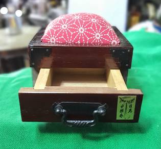 Japanese Vintage Small chest Old sewing box HARIBA