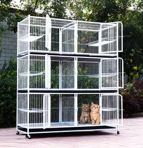 Super Large Iron Metal Cat Cage Sangkar Kucing