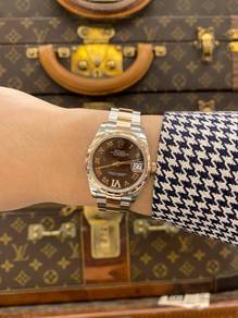 Rolex Datejust 31 Half 18K 750 Rose Gold Diamond