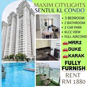Service Residence For Rent in Maxim Citylights @ Sentul KL