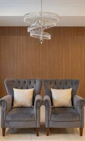 Elegant Grey Accent Chairs for Sale