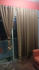 Kain langsir 3 panel sliding door