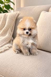 Pomeranian Teddy Bear Face Female Puppy