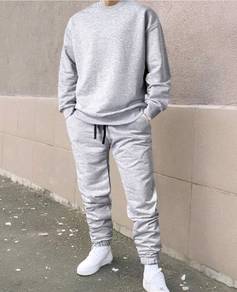 Manfinity Homme Men Solid Drop Shoulder Sweatshirt