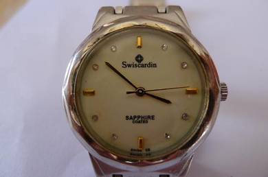 Swiscardin Quartz Round White Dial Watch