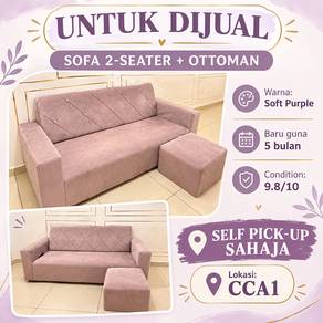 sofa 2 seater + ottoman