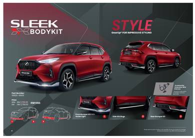 ORIGINAL Perodua Traz Gear Up Bodykit