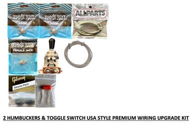 2 PUs & Toggle Switch Premium USA Style Wiring Kit
