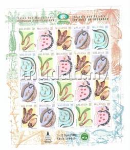 Mint Stamp Sheet Role of Research Malaysia 2000