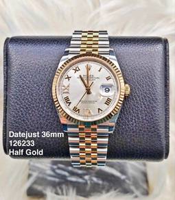 Rolex Datejust 36mm 126233 silver diamond Gold