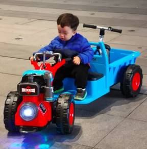 Kids Electric Blue Red BIru Kereta Budak Elektrik