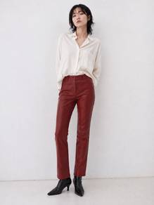 Jigsaw Y2K Snakeskin Faux Leather Pants Made in UK