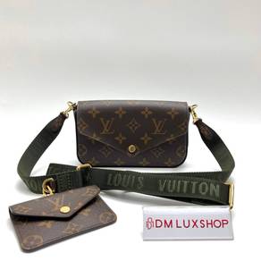 95% New LV Monogram Felicie Strap & Go