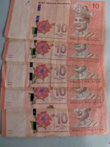 Malaysia new notes RM10 prefix AA avf
