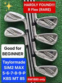 For BEGINNER:Taylormade SiM2 MAX (5-P) KBS R Flex