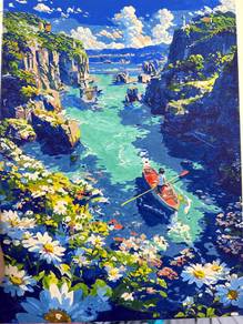 Completed Paint by Numbers Canvas