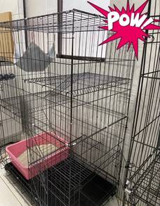Rumah Kucing 3 Tingkat