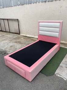 YC41L Katil Super Single With Storage Drawer Pink
