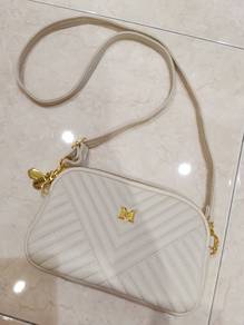 White Quilted Crossbody Bag
