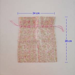Lace Drawstring Travel Makeup Bag