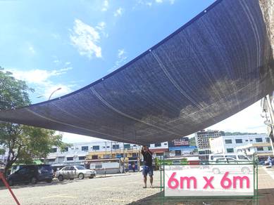 Shading net ( black ) 6m x 6m / sun shade netting