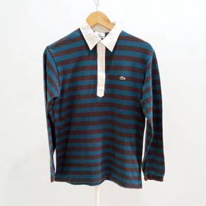 Lacoste Striped Long Sleeve Polo Top