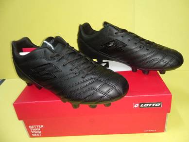 ITEMBARU_Kasut Bola Soccer Shoes LOTTO Black 42eur