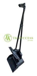 Black Self Closing Dustpan with Broom