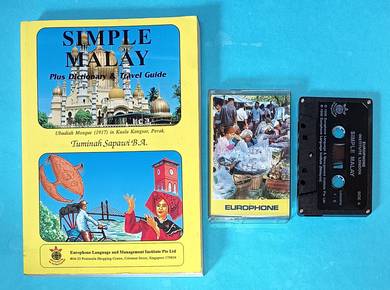 SIMPLE MALAY EUROPHONE LANGUAGE BOOK & CASSETTESet
