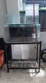 Aquarium Tank 2.5 x 1.25 feat siap semua