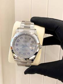 2018 Rolex Datejust ii REF 116300 Blue Arabic