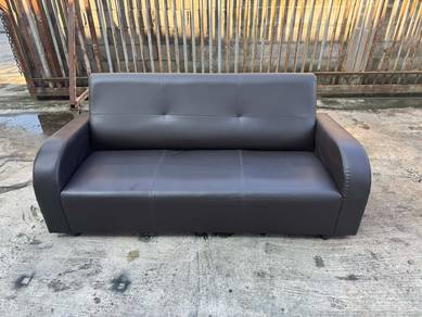 Sofa 3 Seater Leather Highback