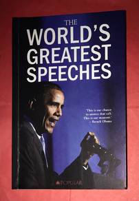 THE WORLDS GREATEST SPEECHES BOOK Buku