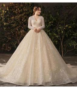 Cream Wedding bridal dress gown plus size RB1561