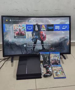 PS4 fat dan tv , full detail di bawah 