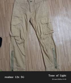 purple & yellow kargo pant 