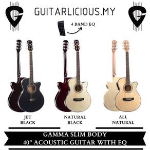 GAMMA Series 40" Slimbody Acoustic Guitar 4band EQ