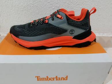 New Timberland Sneaker Medium Grey Knit W Orange