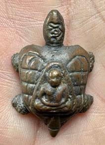 Tiny Turtle mini brass real magic amulet LP Ngern