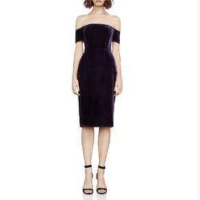 BCBG MAXAZRIA Kerry Velvet Off-Shoulders Cocktail