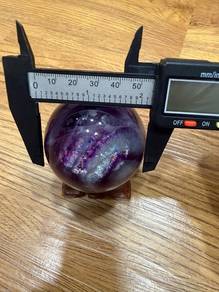 Purple Fluorite Crystal Sphere 55mm