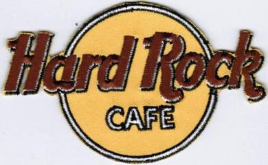 Hard Rock Cafe Badge Iron On Embroidered Patch