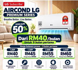 Ansuran Aircond LG Dual Inverter (Segamat JHR001)