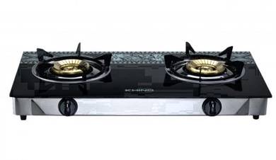 Khind 2 Burner Tempered Glass Gas Stove GCG6311