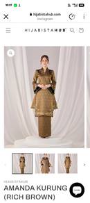 Amanda kurung (rish brown)