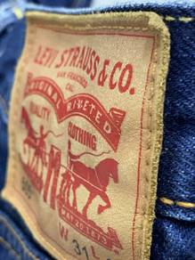 Levis 505 jeans ori biru gelap