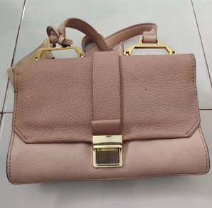 Leather hand bag