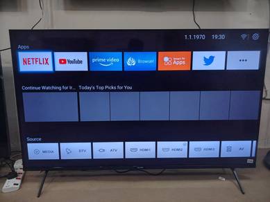 smart tv sharp 55inch 4k frameless